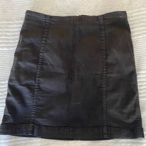Free people black mini skirt